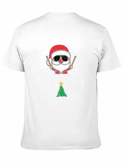 Santa Drummer Christmas T-Shirt