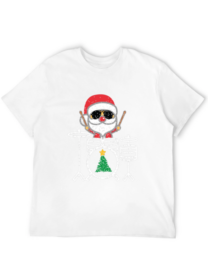 Santa Drummer Christmas T-Shirt