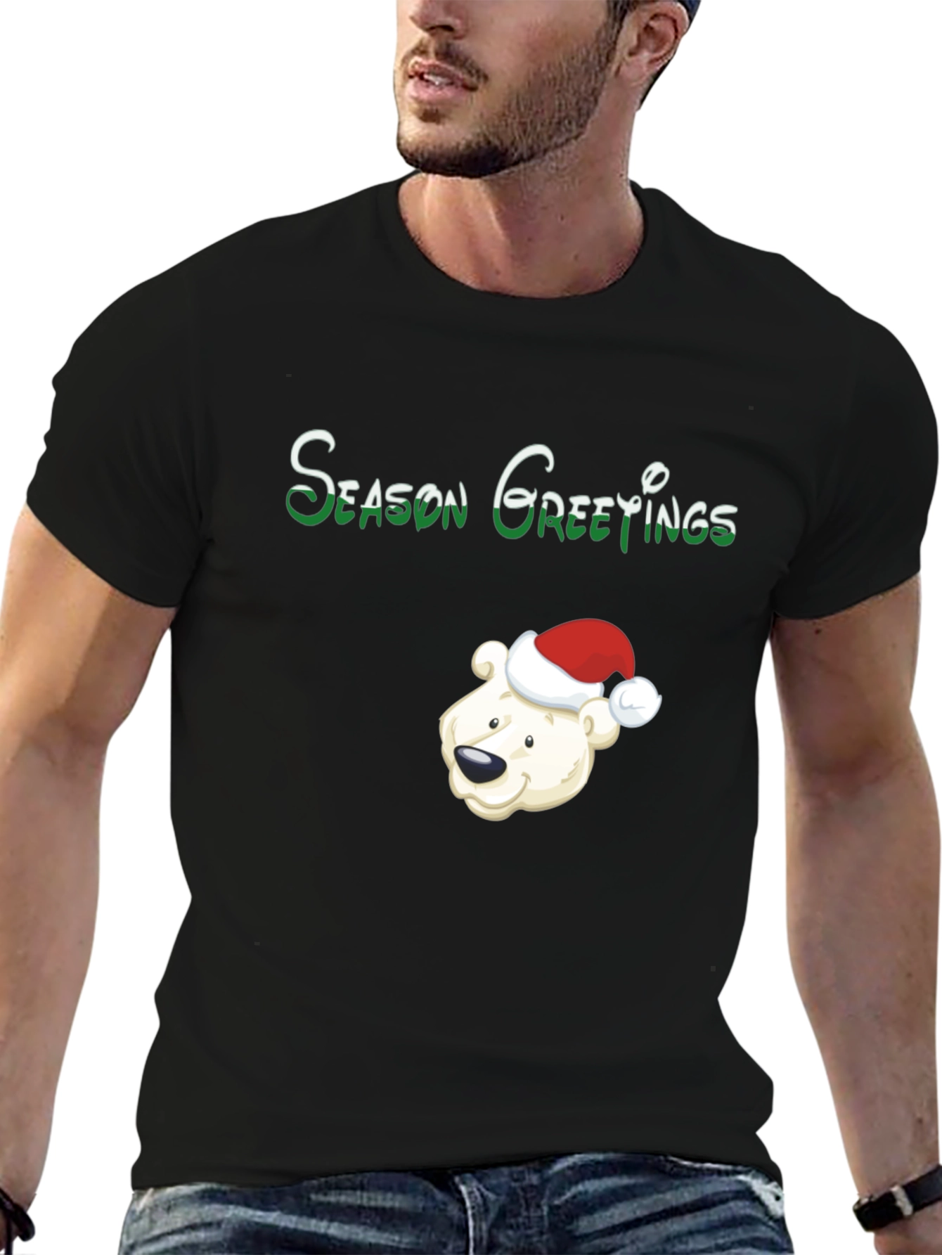 Season Greetings Polar Bear Christmas T-Shirt
