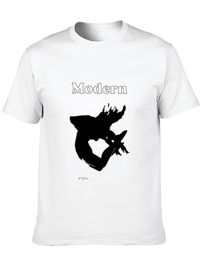 Modern Art Black T-Shirt - Stylish Graphic Tee