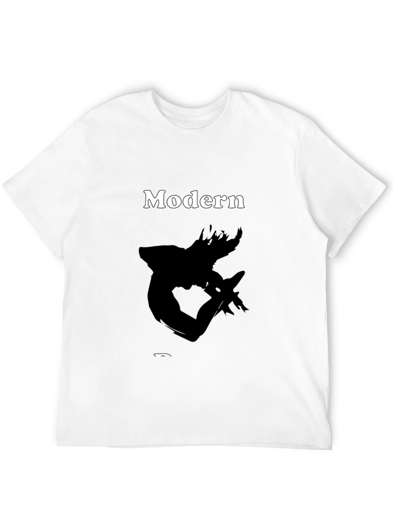 Modern Art Black T-Shirt - Stylish Graphic Tee