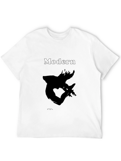 Modern Art Black T-Shirt - Stylish Graphic Tee