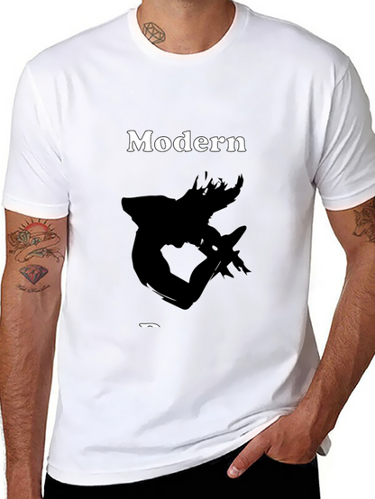 Modern Art Black T-Shirt - Stylish Graphic Tee