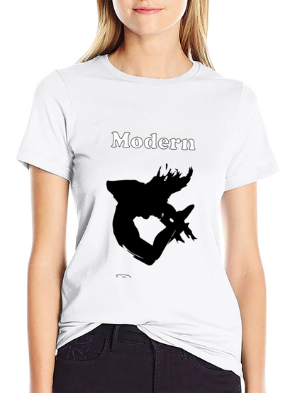 Modern Art Black T-Shirt - Stylish Graphic Tee