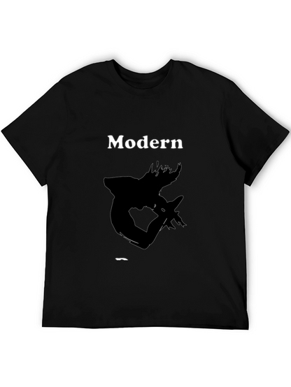 Modern Art Black T-Shirt - Stylish Graphic Tee
