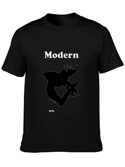 Modern Art Black T-Shirt - Stylish Graphic Tee
