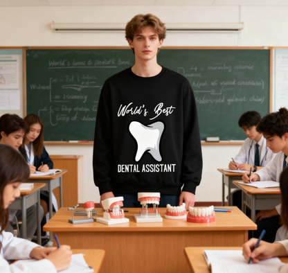 Unisex "World’s Best Dental Assistant" Career Pride Sweatshirt