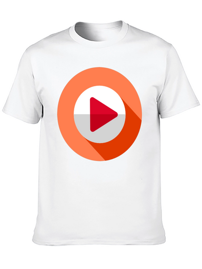 Modern Play Button Graphic Tee