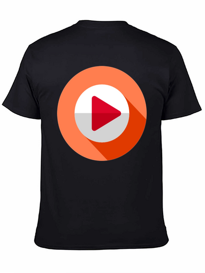 Modern Play Button Graphic Tee