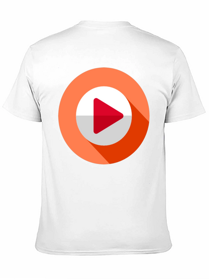 Modern Play Button Graphic Tee