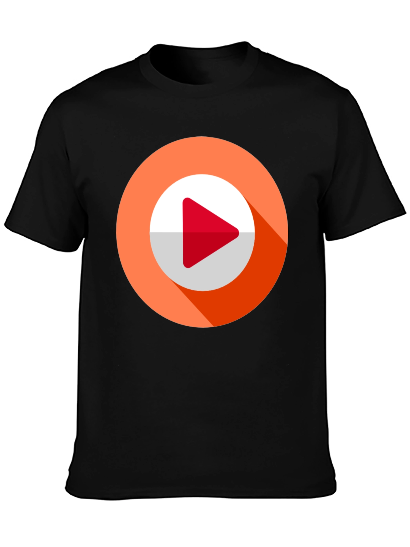 Modern Play Button Graphic Tee
