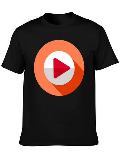 Modern Play Button Graphic Tee