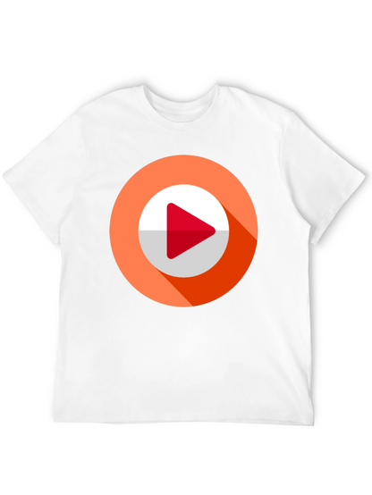 Modern Play Button Graphic Tee
