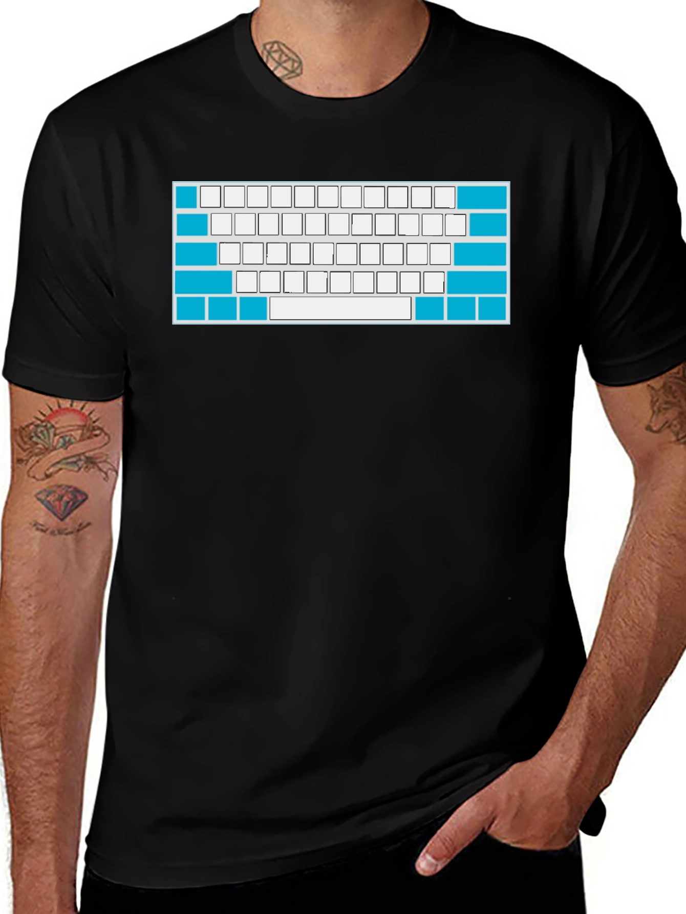 Keyboard T-Shirt - Gamer Style!