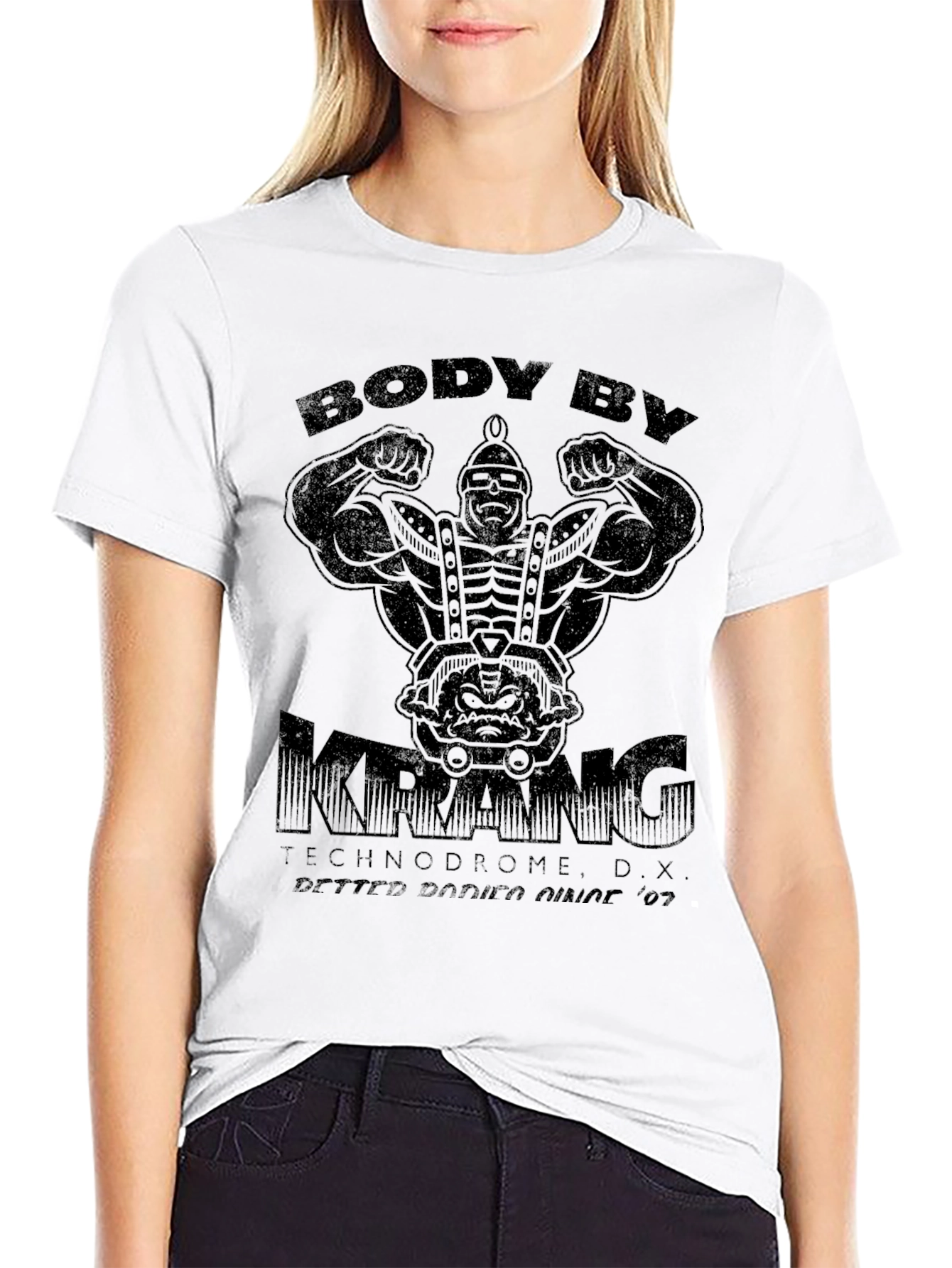 Body By Krang Black Graphic T-Shirt