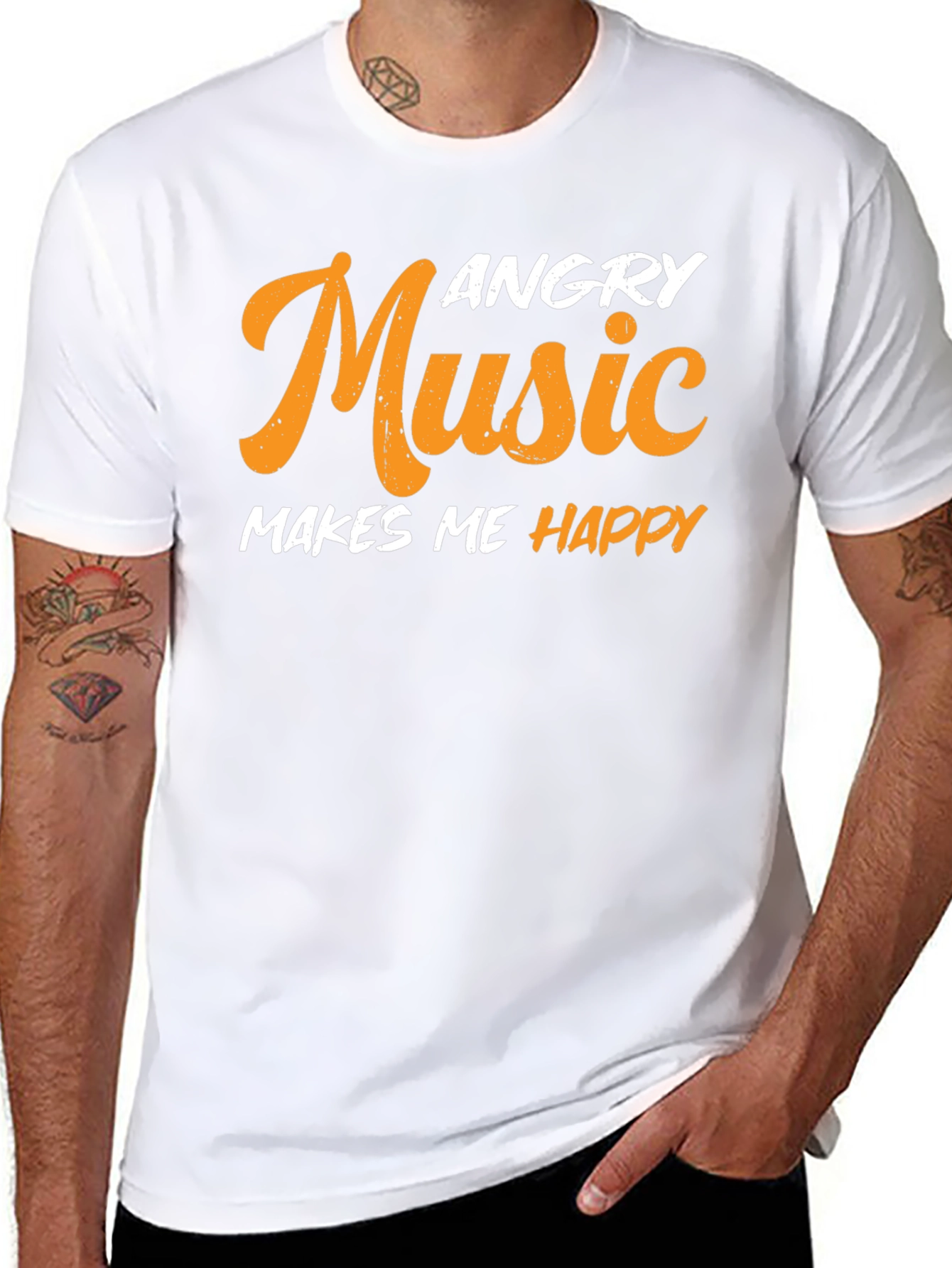 Angry Music Makes Me Happy T-Shirt
