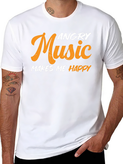 Angry Music Makes Me Happy T-Shirt