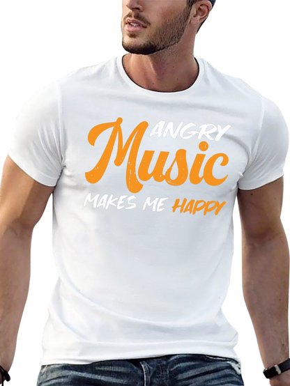 Angry Music Makes Me Happy T-Shirt
