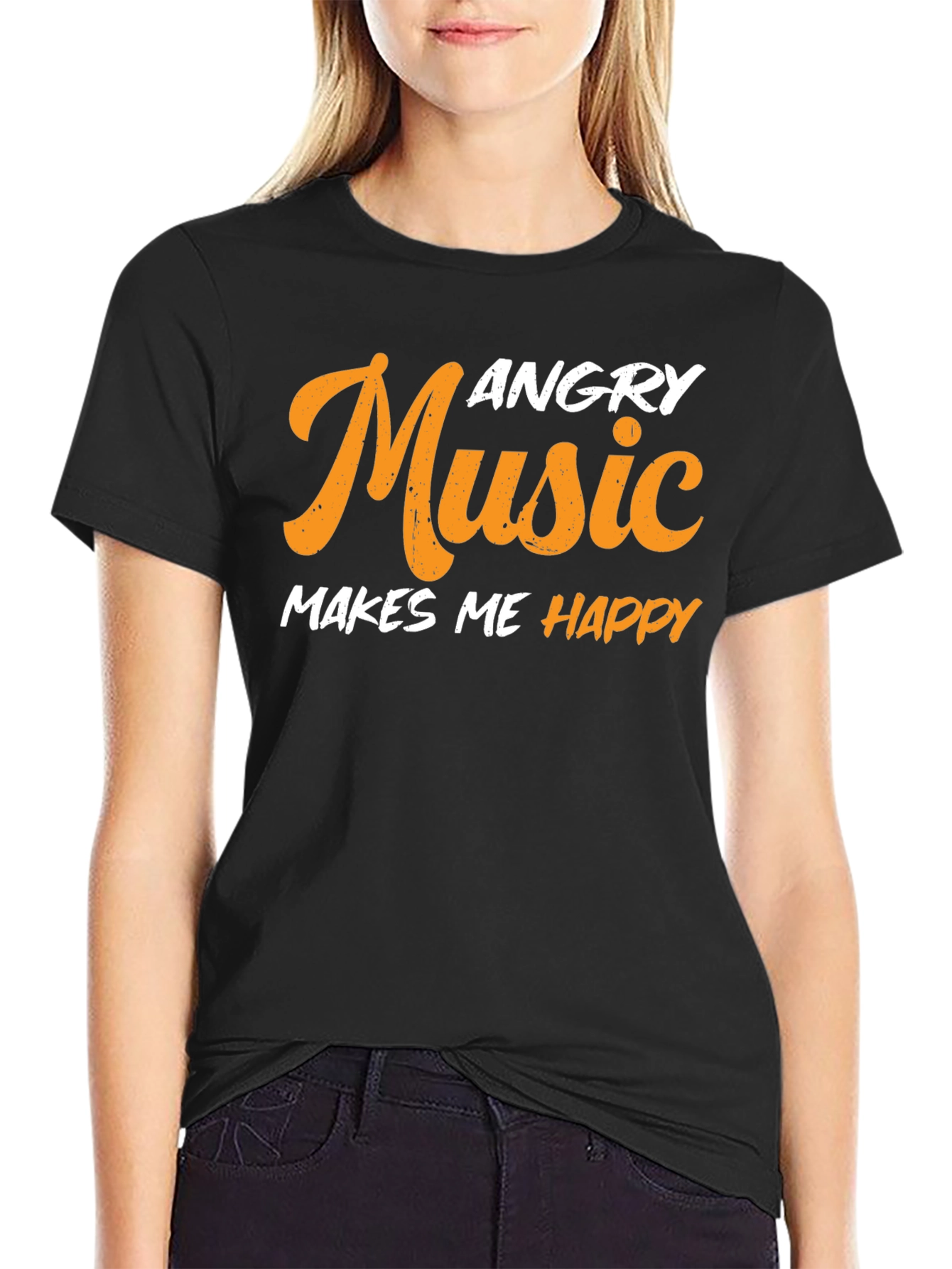 Angry Music Makes Me Happy T-Shirt