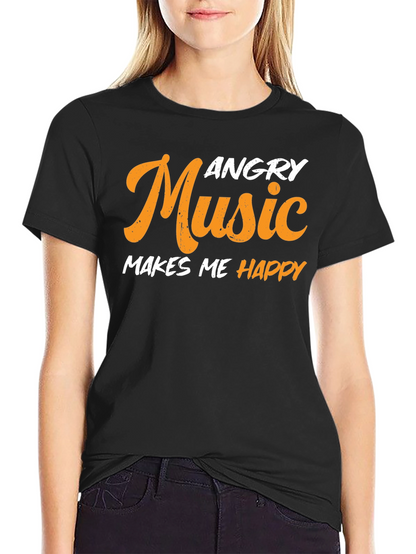 Angry Music Makes Me Happy T-Shirt
