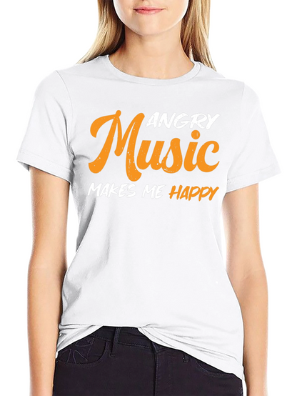 Angry Music Makes Me Happy T-Shirt