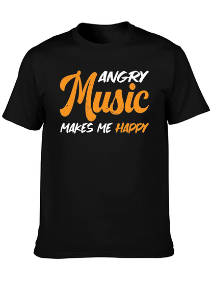 Angry Music Makes Me Happy T-Shirt
