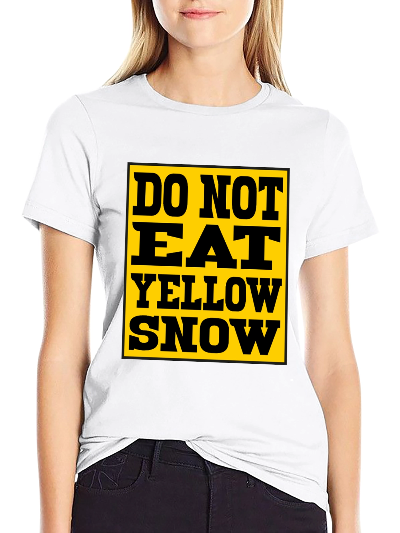 Do Not Eat Yellow Snow T-Shirt - Black