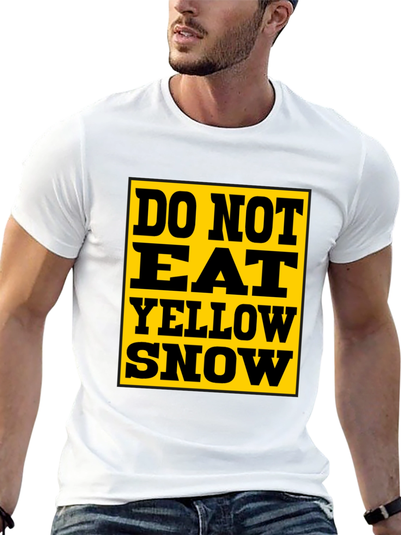 Do Not Eat Yellow Snow T-Shirt - Black