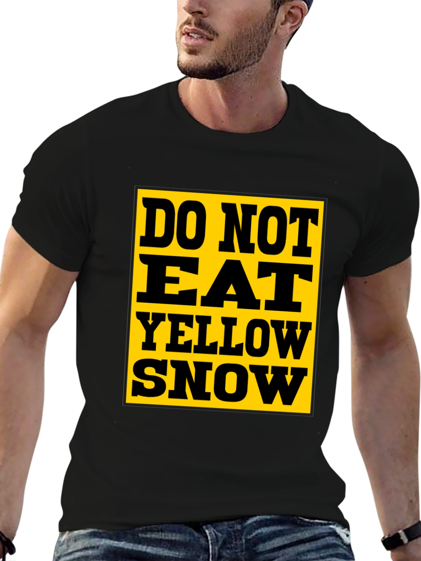 Do Not Eat Yellow Snow T-Shirt - Black