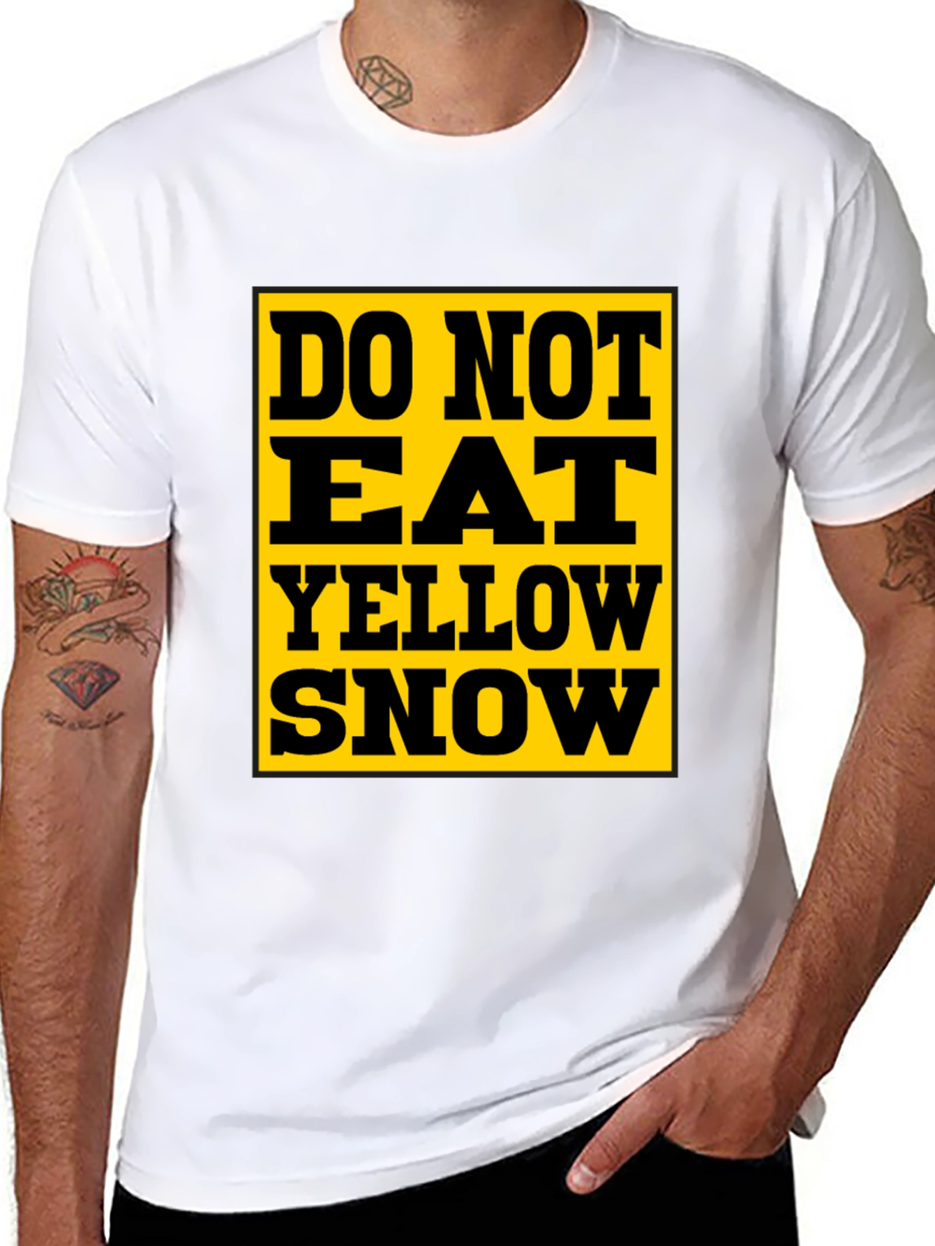Do Not Eat Yellow Snow T-Shirt - Black