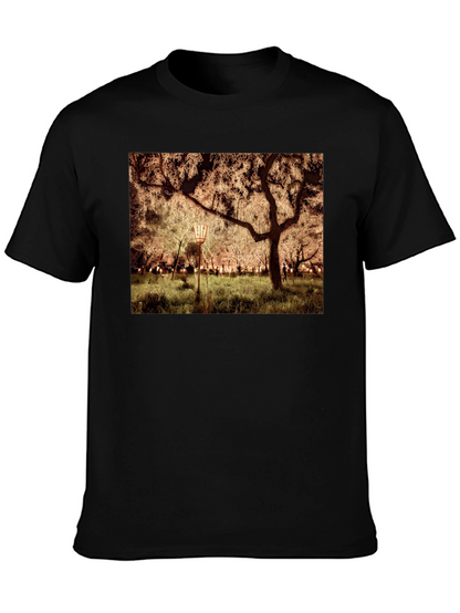 Night Sakura T-Shirt: Illuminated Cherry Blossom Tee