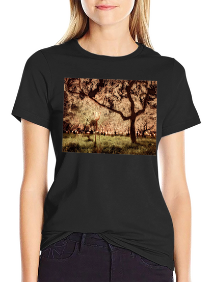Night Sakura T-Shirt: Illuminated Cherry Blossom Tee