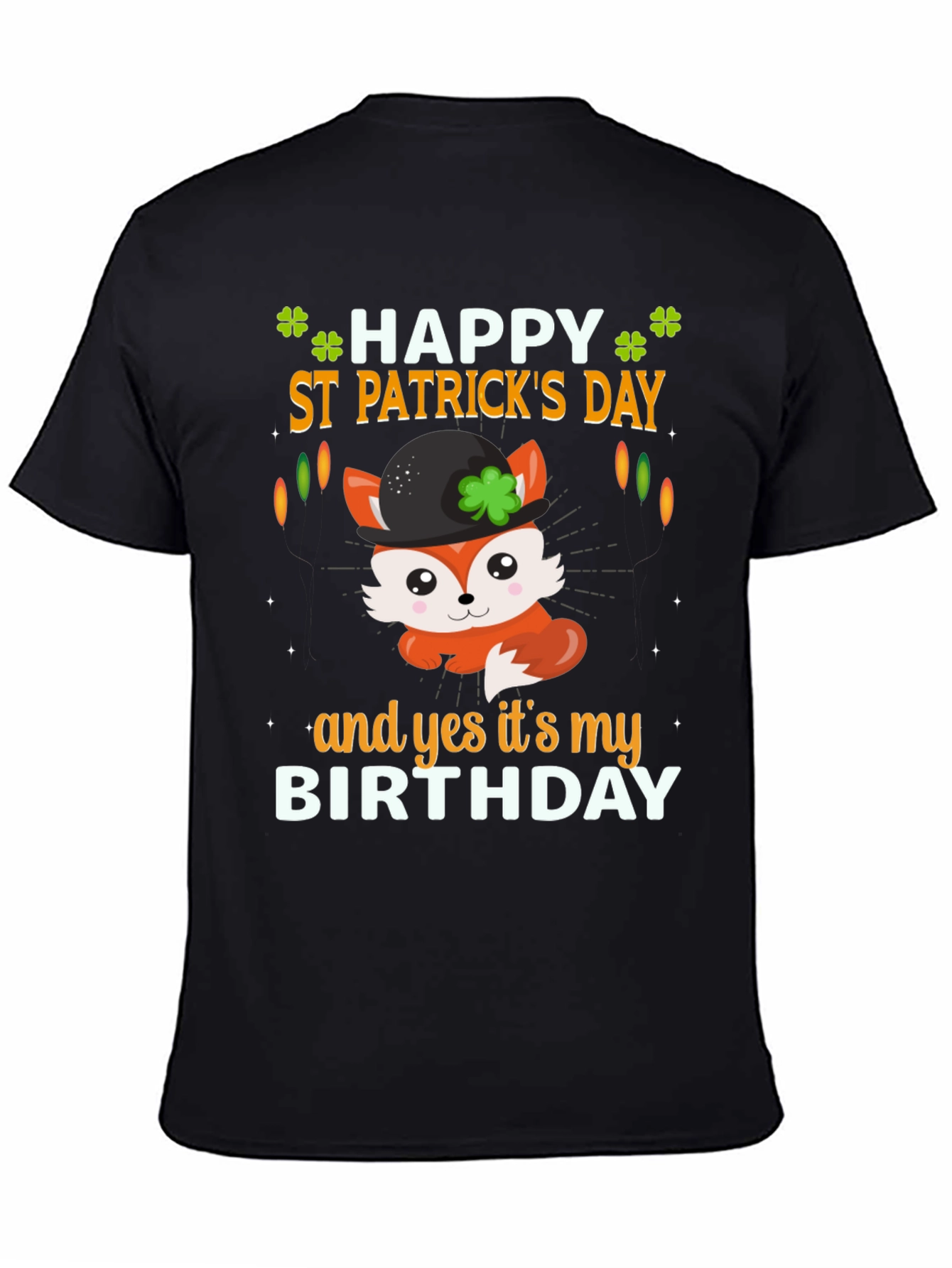 St. Patricks Day Birthday Fox T-Shirt