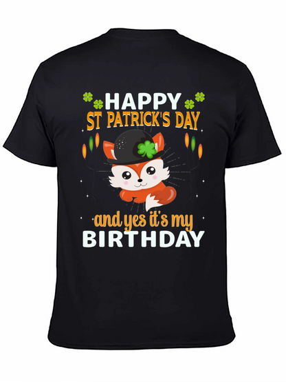 St. Patricks Day Birthday Fox T-Shirt
