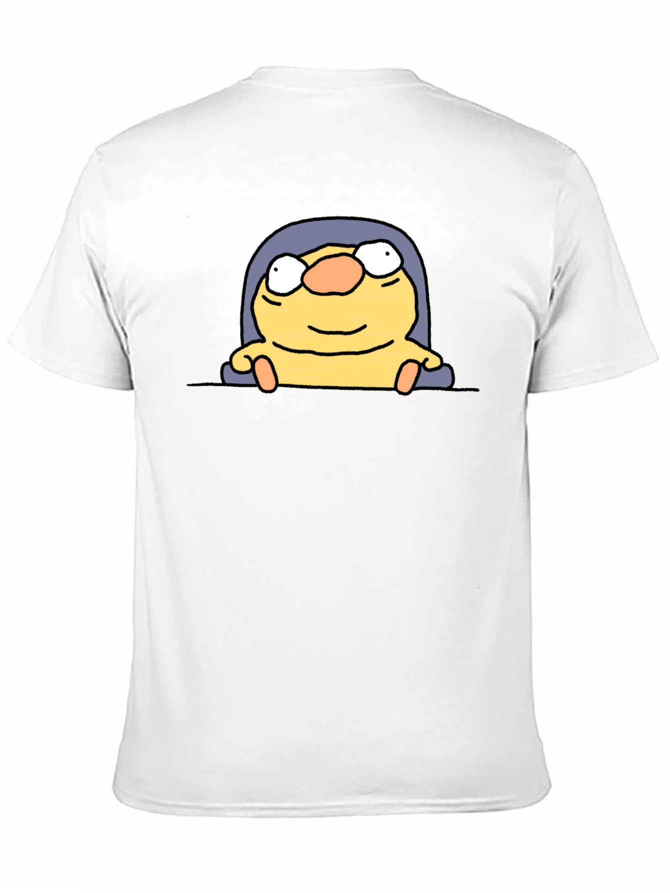 Funny Cartoon Character Black T-Shirt