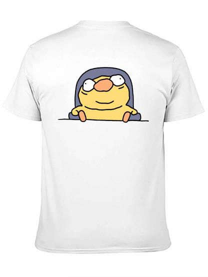 Funny Cartoon Character Black T-Shirt