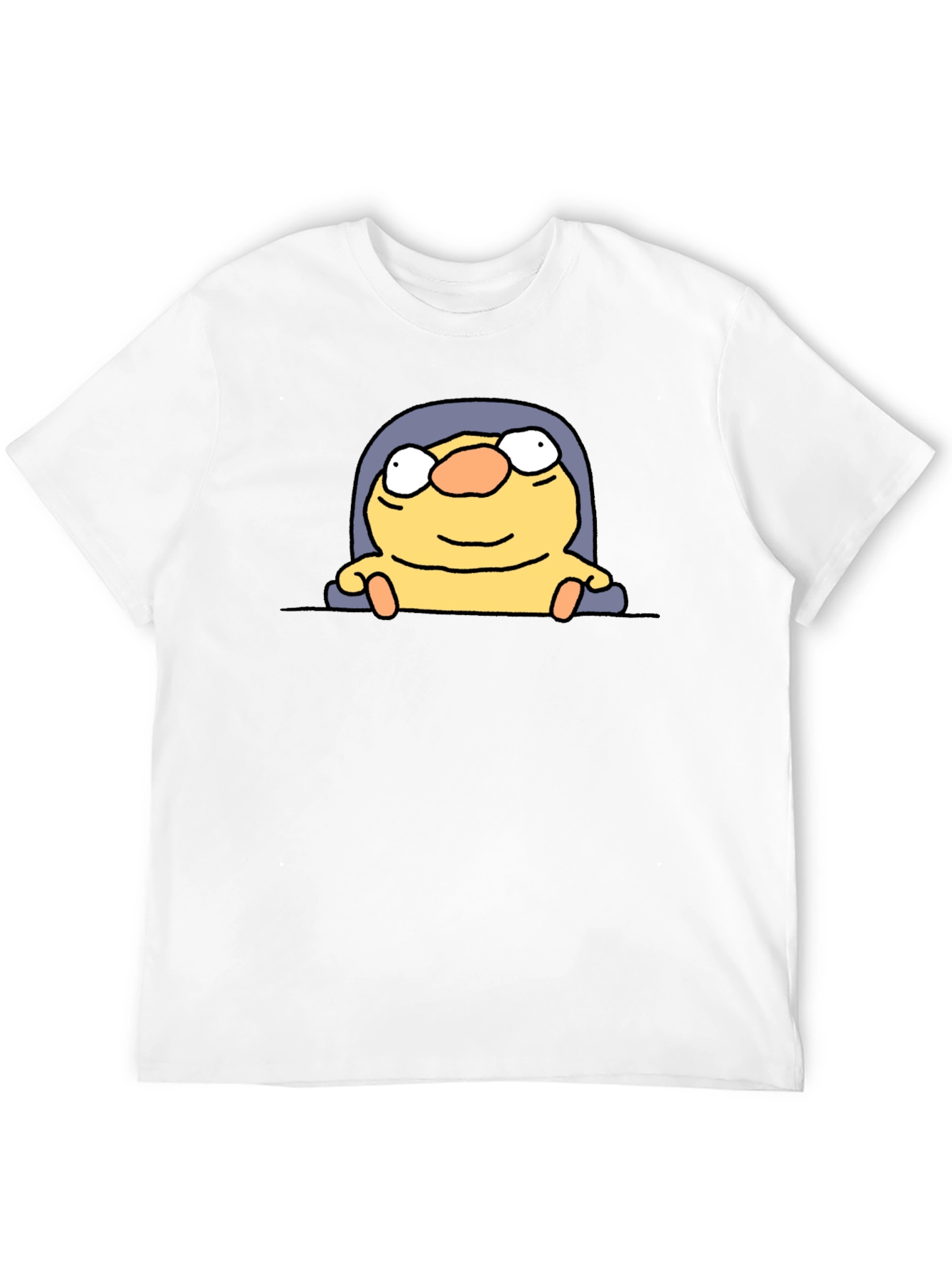 Funny Cartoon Character Black T-Shirt