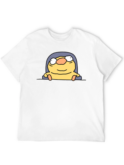 Funny Cartoon Character Black T-Shirt