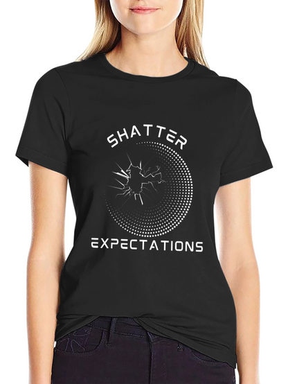Shatter Expectations Graphic T-Shirt - Black