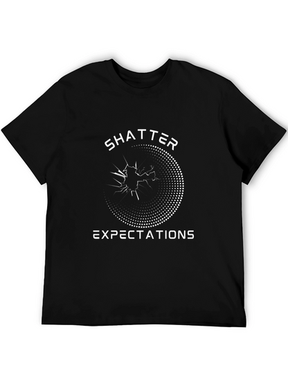 Shatter Expectations Graphic T-Shirt - Black