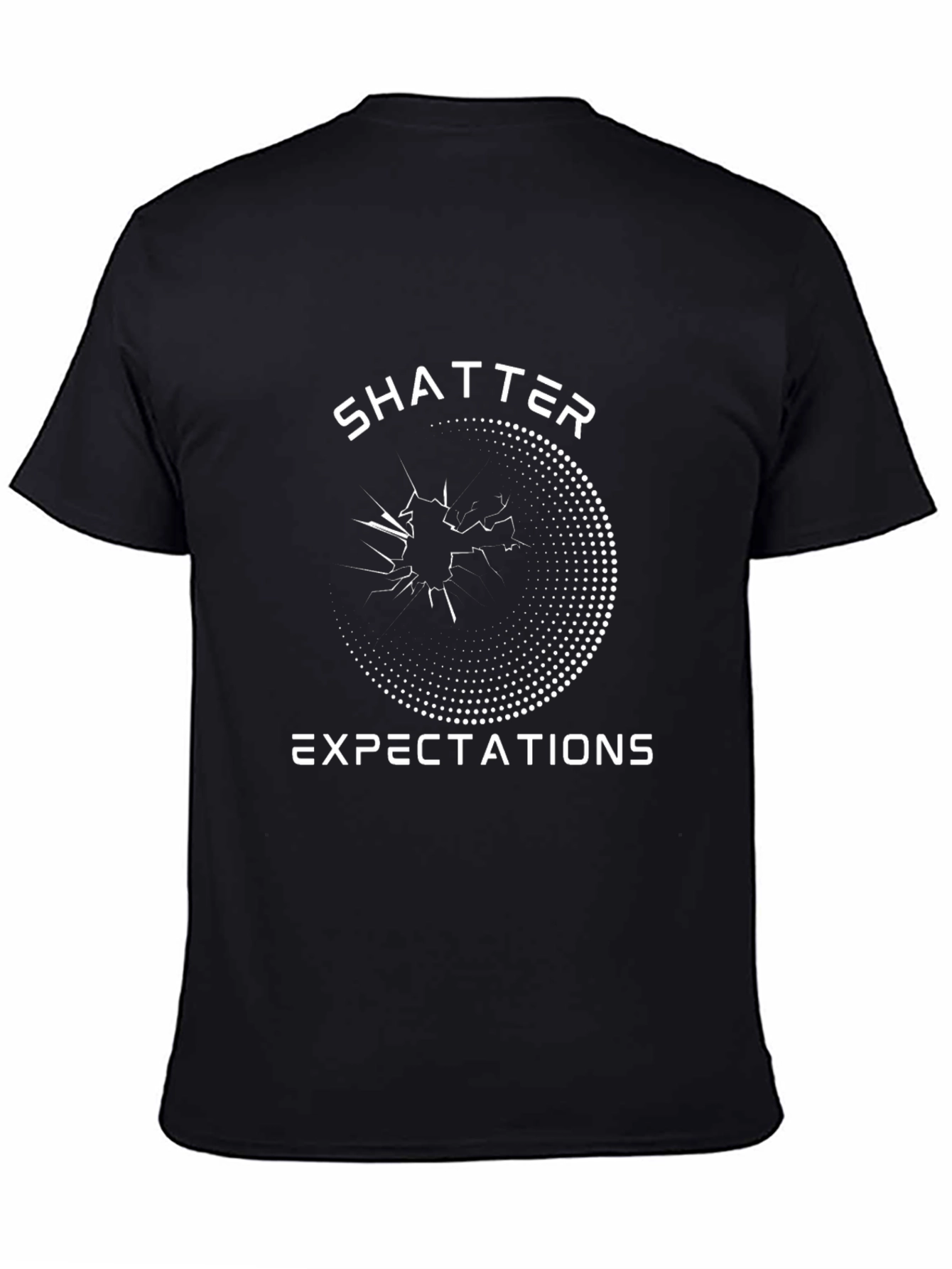 Shatter Expectations Graphic T-Shirt - Black