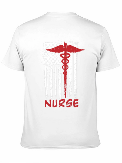 Nurse American Flag Graphic Tee
