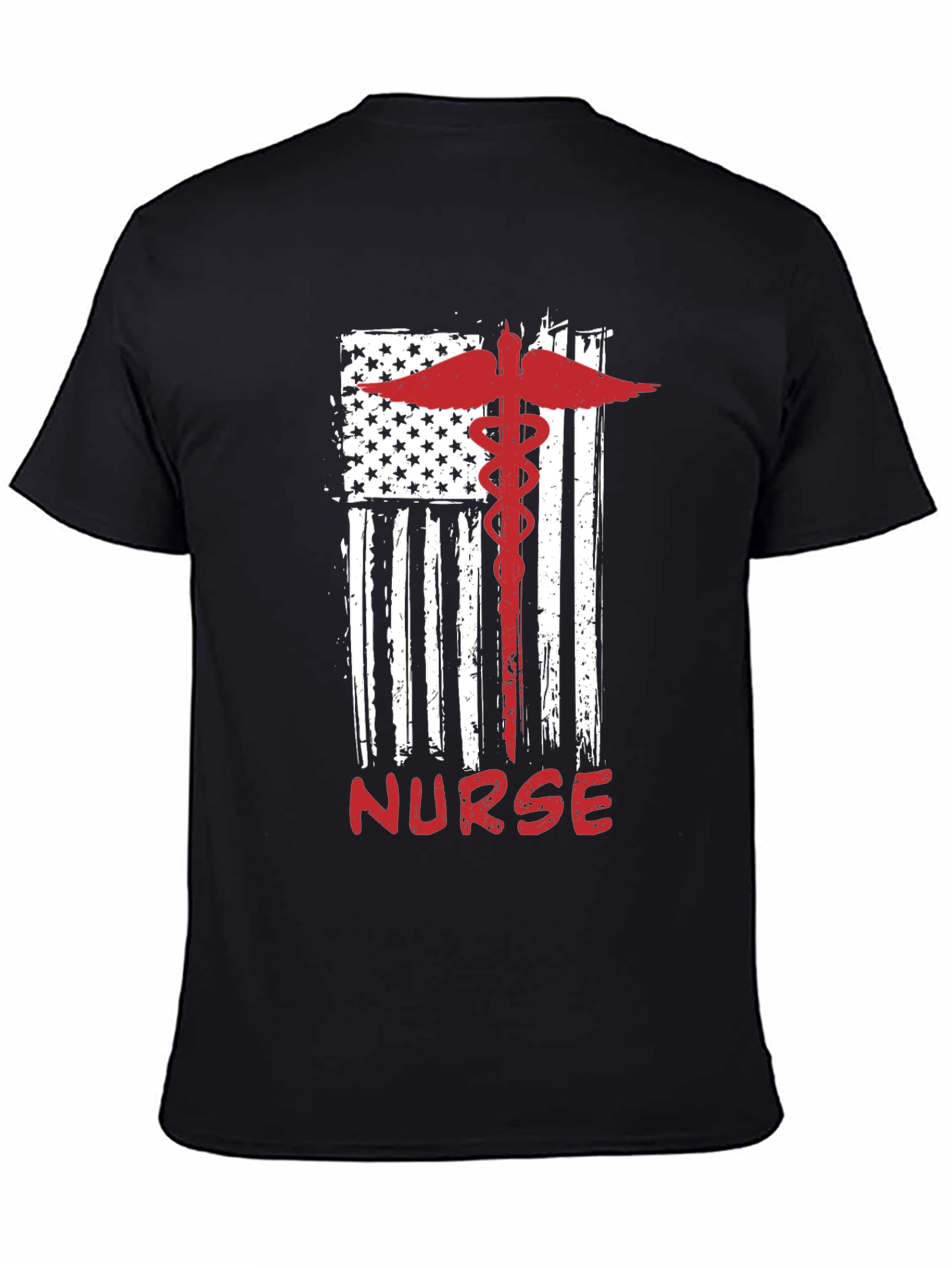 Nurse American Flag Graphic Tee