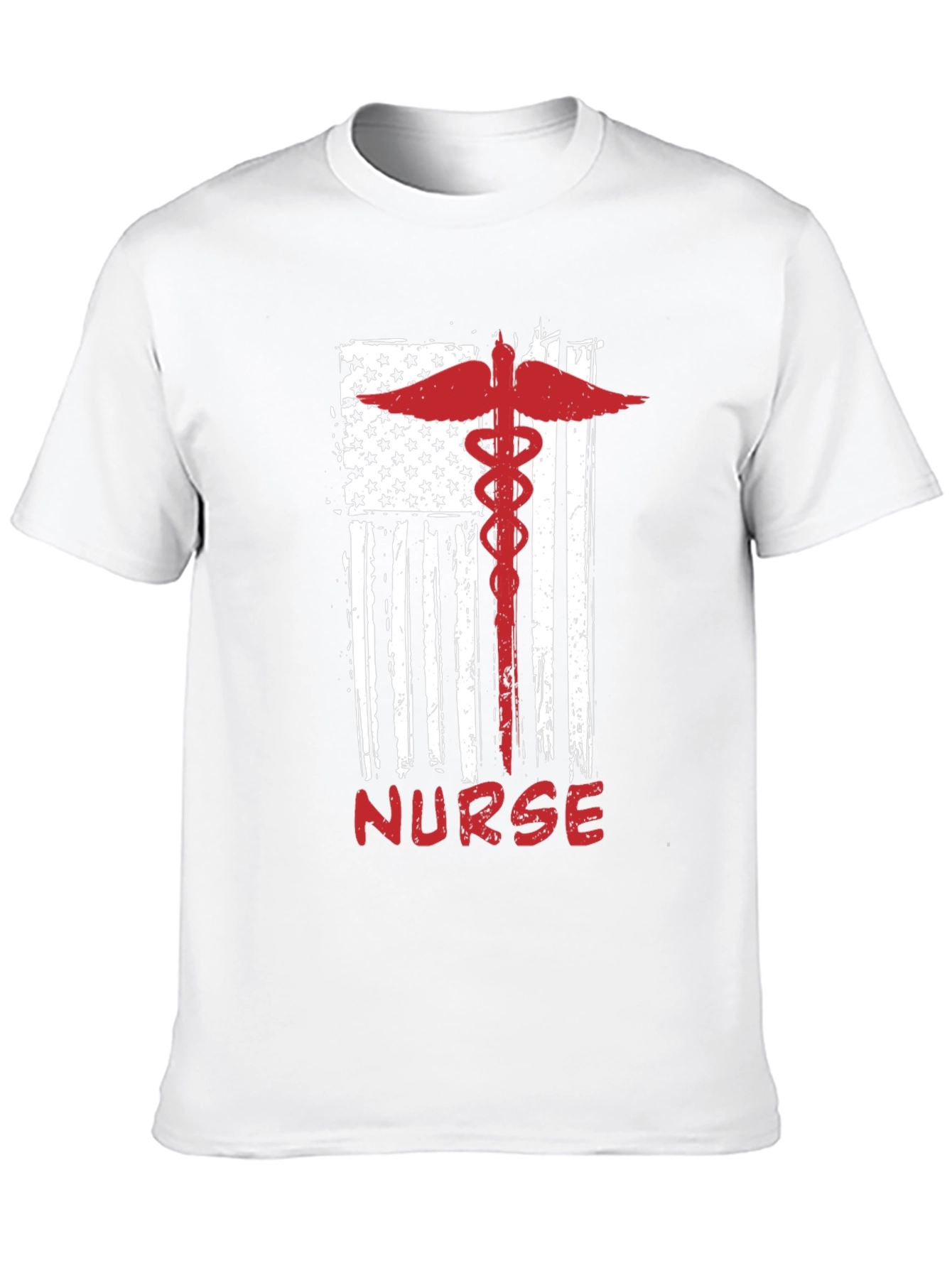 Nurse American Flag Graphic Tee