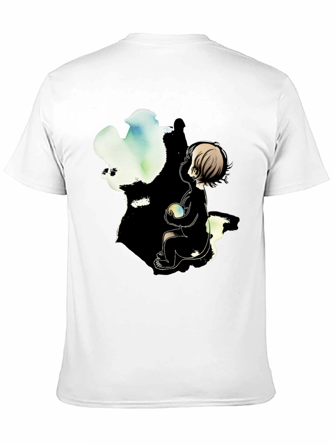 Boy & Light T-Shirt - Artistic Graphic Tee