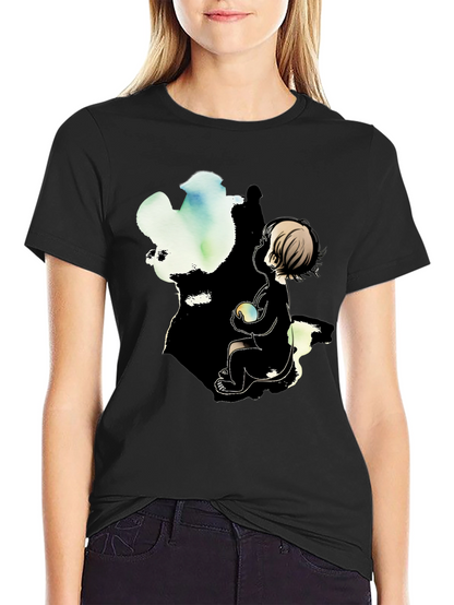 Boy & Light T-Shirt - Artistic Graphic Tee