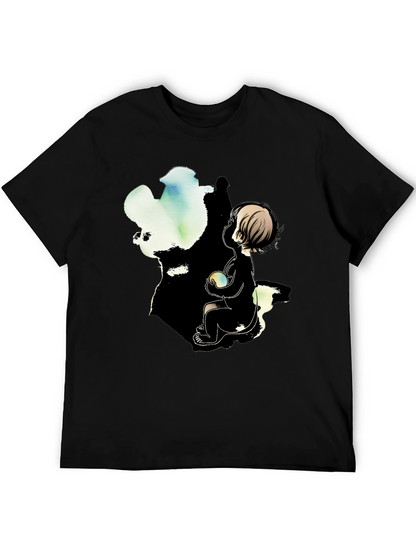 Boy & Light T-Shirt - Artistic Graphic Tee
