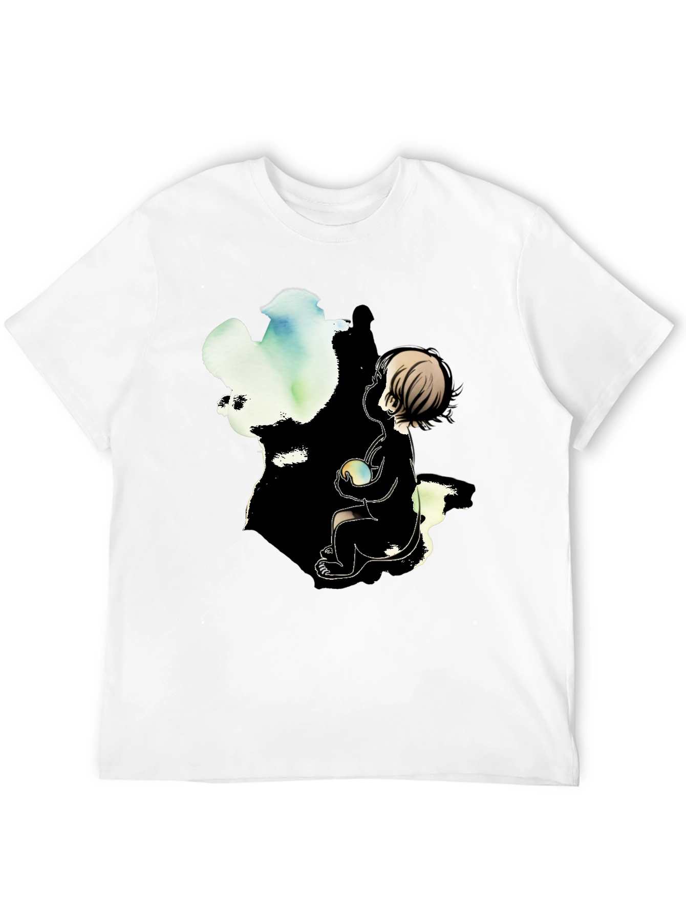 Boy & Light T-Shirt - Artistic Graphic Tee
