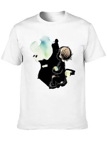 Boy & Light T-Shirt - Artistic Graphic Tee