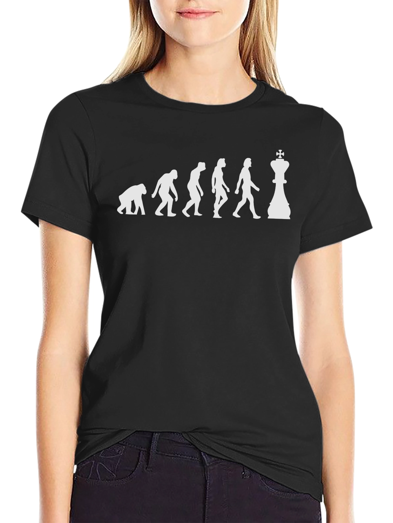 Evolution of Chess T-Shirt - Black
